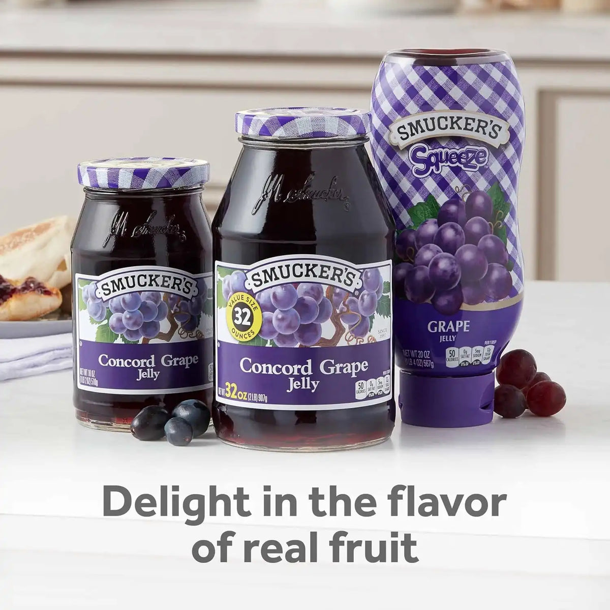 Smucker's Grape Jelly Squeeze Bottle, 20 oz