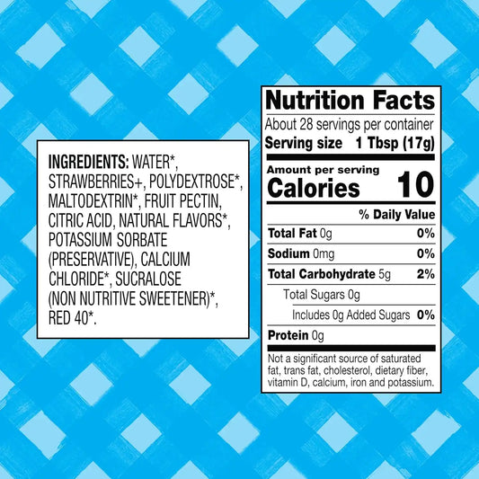 Smucker’s Sugar Free Strawberry Squeezable Jam, 16.5 Ounce (Pack of 12)