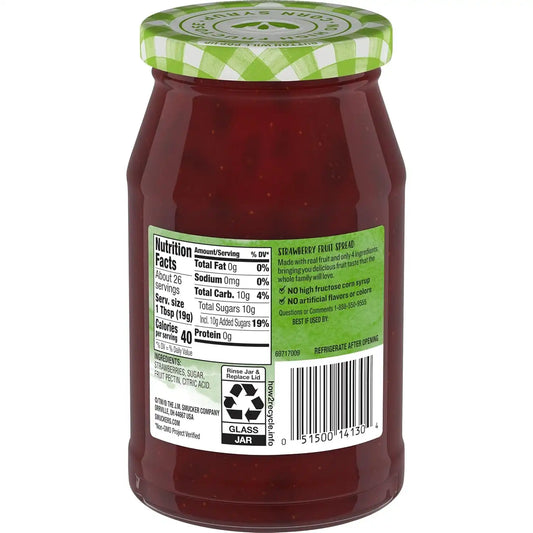 Smucker's Natural Strawberry Fruit Spread, 17.25 Ounces