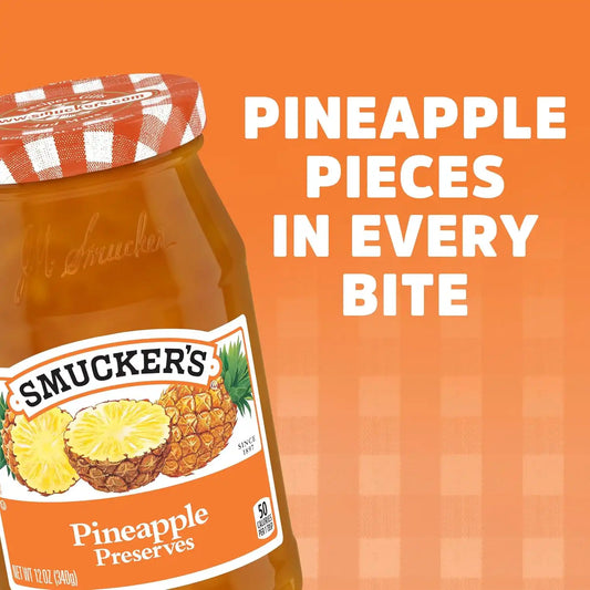 Smucker's Pineapple Preserves, 12 Ounces (Pack of 6)