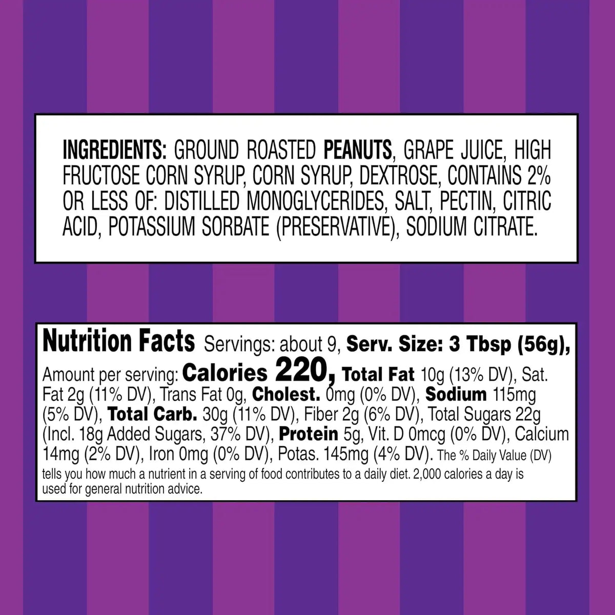 Smucker's Goober Peanut Butter & Grape Jelly Stripes, 18 Ounces