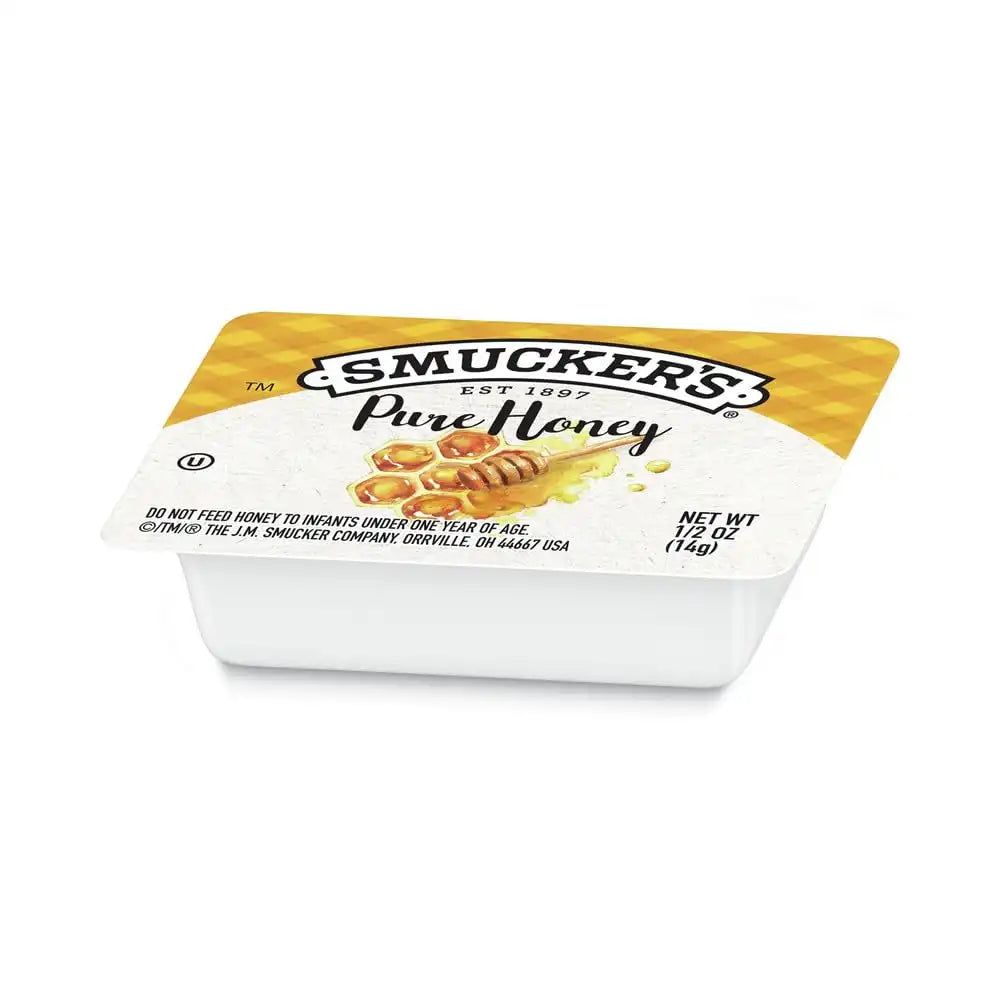 Smucker's Pure Honey, 1/2 oz Plastic Portion Control Cup, 200 Count Case