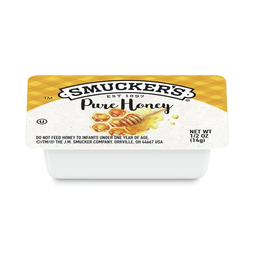 Smucker's Pure Honey, 1/2 oz Plastic Portion Control Cup, 200 Count Case