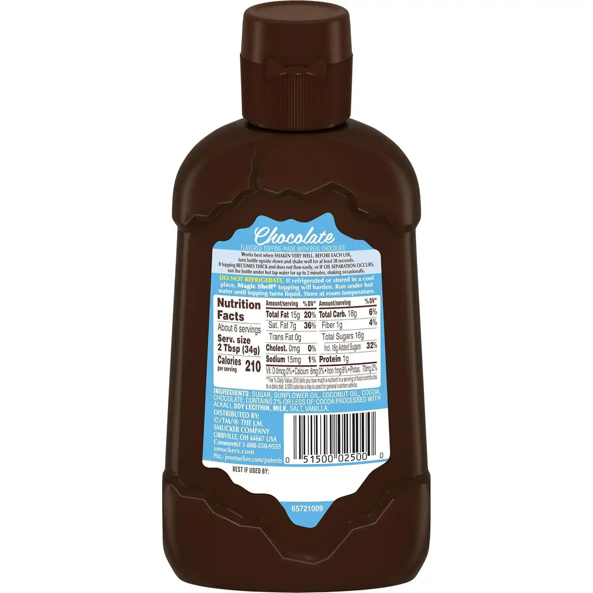 Smucker's Magic Shell Chocolate Flavored Topping, 8 Bottles (7.25 Oz. Each)