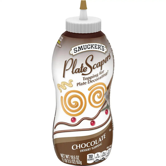 Smucker's 12 Pack Plate Scapers Dessert Topping, Chocolate, 19.5 Ounce (Pack of 12)