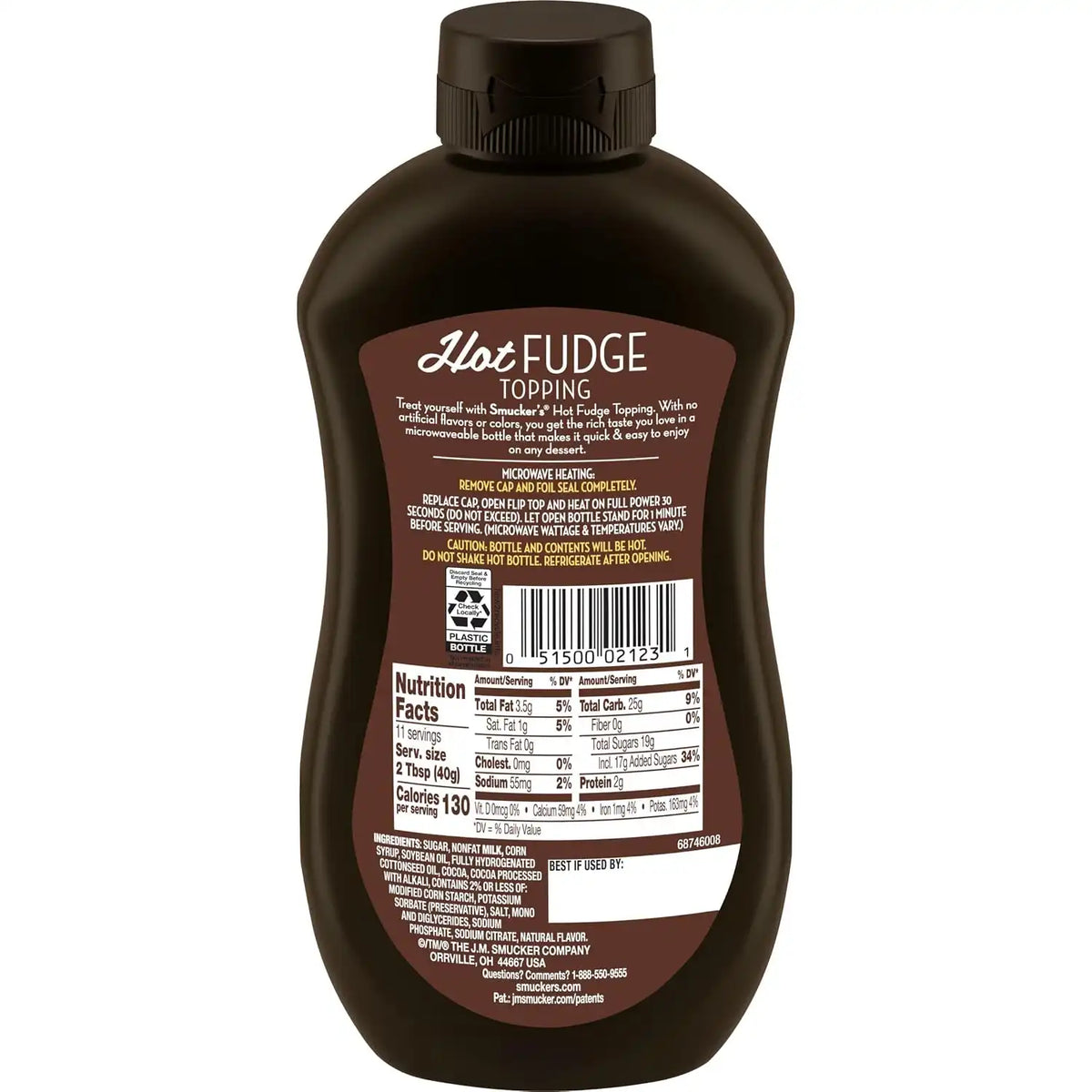 Smucker's Hot Fudge Topping, 6 Bottles (15.5 Oz. Each)