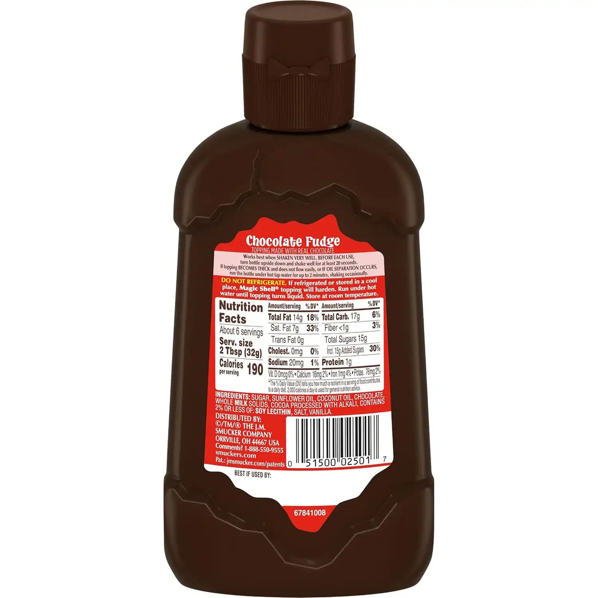 Smucker's Magic Shell Chocolate Fudge Topping, 8 Bottles (7.25 Oz. Each)
