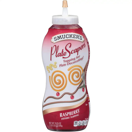 Smucker's Plate Scapers Dessert Topping, Raspberry, 19.5 Ounce (Pack of 12)