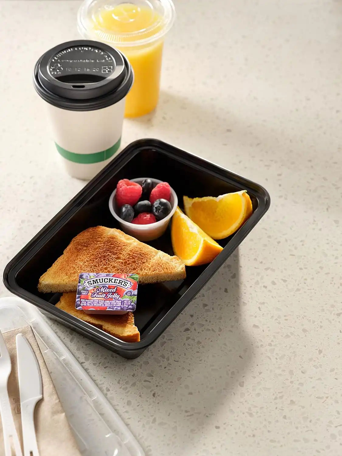Smucker's Mixed Fruit Jelly, 1/2 oz Plastic Portion Control Cup Cup, 200 Count Case