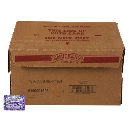 Smucker's Seedless Blackberry Jam, Portion Control, 0.5 Ounces