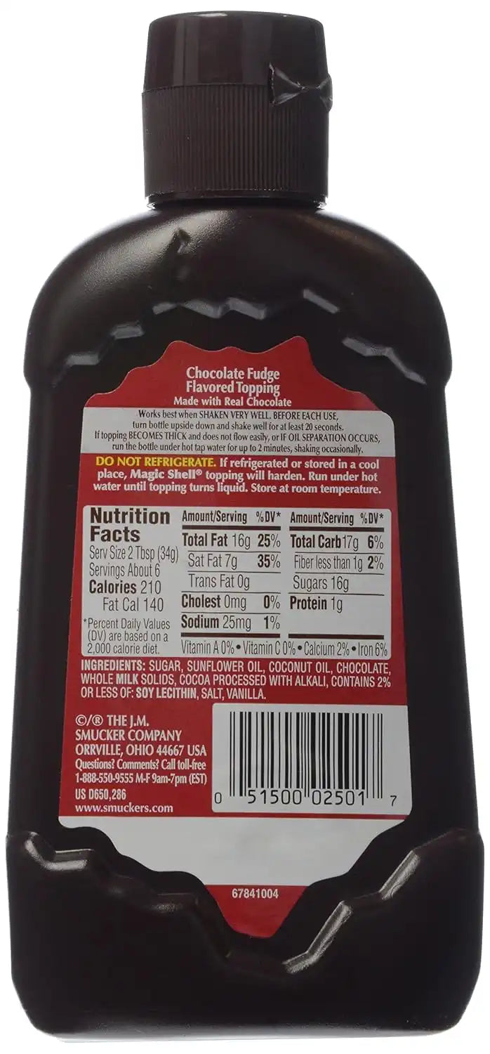 Smucker's Magic Shell Chocolate Fudge - 7.25 oz