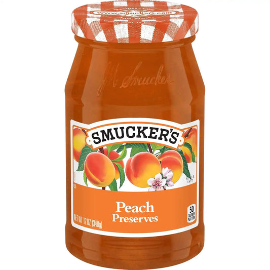 Smucker's Peach Preserves, 12 Ounces (Pack of 6)