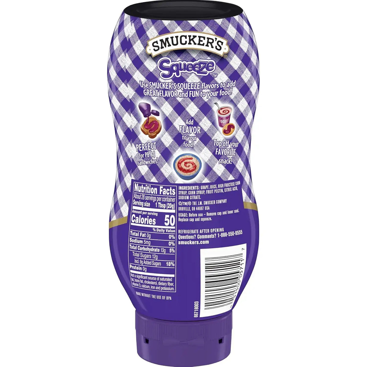 Smucker's Squeeze Grape Jelly, 20 Ounces