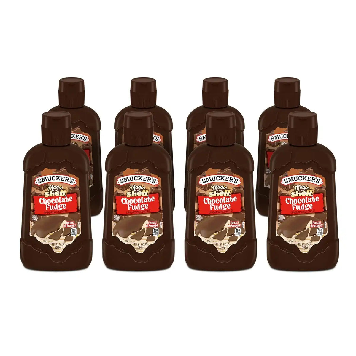 Smucker's Magic Shell Chocolate Fudge Topping, 8 Bottles (7.25 Oz. Each)