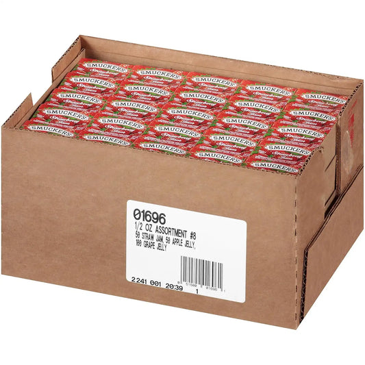 Smucker's Grape Jelly, Apple & Mixed Fruit, 0.5 Ounce (Pack of 600)