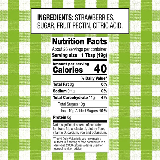 Smucker's Natural Strawberry, 19 oz Squeeze Bottle (Pack of 12)